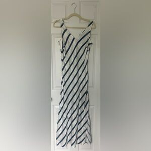 LOFT Monochrome Striped‎ Dress
